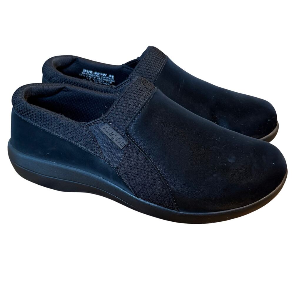 Alegria Duette Shoe Liquid Black Clog Slip-On Slip-Resistant Vegan Women Size 36